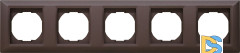 Рамка 5-я коричневая Vesta-Electric Roma Choco