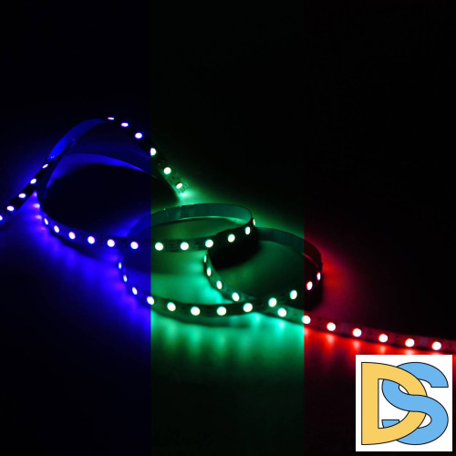 Светодиодная лента Gauss Basic 12В 5050 10Вт/м RGB 5м IP20 BT042