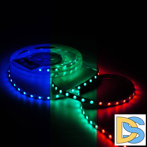 Светодиодная лента Gauss Basic 12В 5050 10Вт/м RGB 5м IP20 BT042