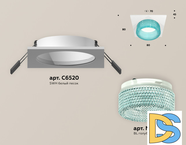 Встраиваемый светильник Ambrella Light Techno Spot XC6520043 (C6520, N6153)