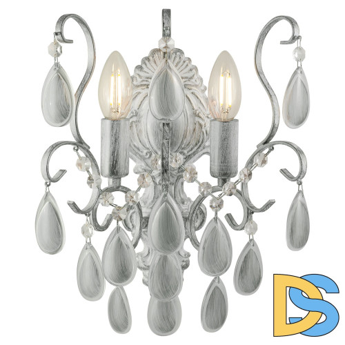 Настенный светильник AM Group MONICA AP2 SILVER