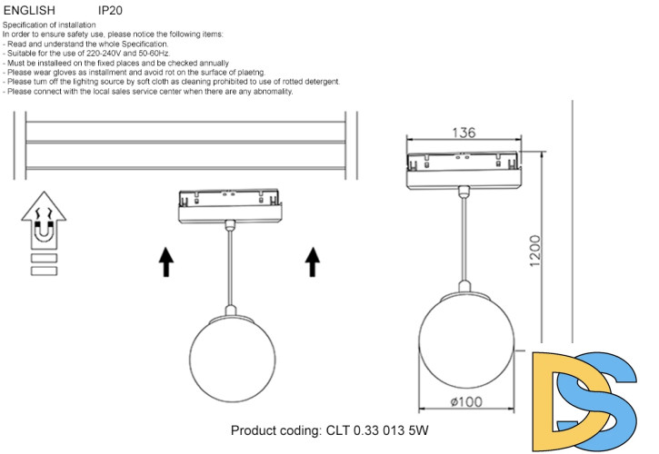 Трековый магнитный светильник Crystal Lux Space CLT 0.33 013 5W BL 4000K
