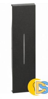 Лицевая панель для выключателей и переключателей 1 модуль.Черный. Btichino Living Now