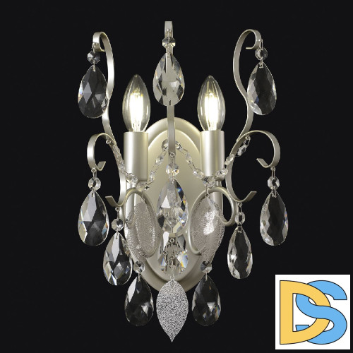 Бра Crystal Lux ESMIRALDA AP2 SILVER