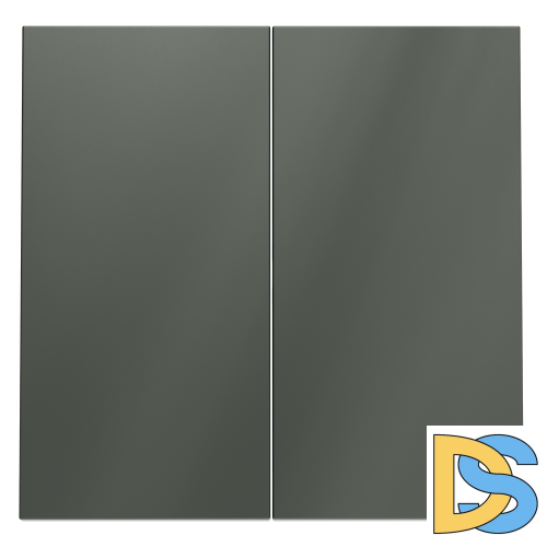 Клавиши для выключателя/переключателя двухклавишного, S70 (титан)