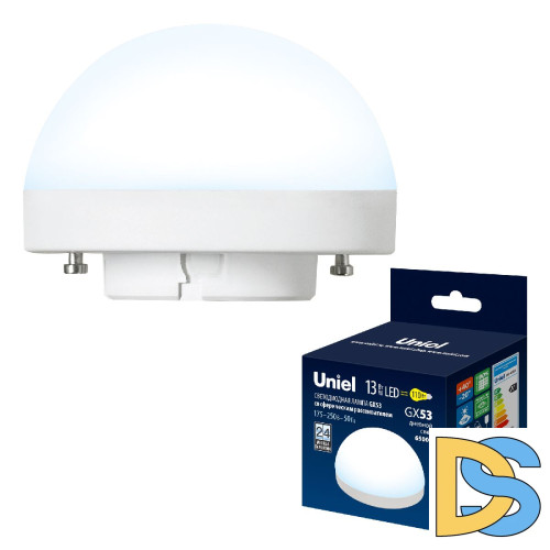 Лампа светодиодная Uniel LED-GX53-13W/6500K/GX53/FR/SPHERE PLZ02WH UL-00011792