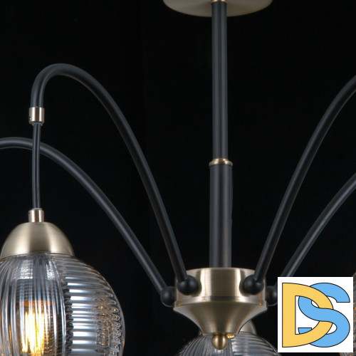 Люстра на штанге Illumico IL0433-5PSQ-79 BK AB