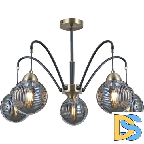 Люстра на штанге Illumico IL0433-5PSQ-79 BK AB