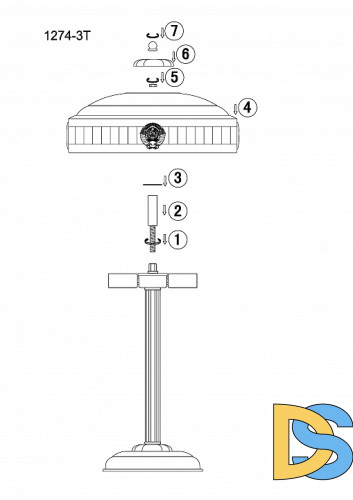 Настольная лампа Favourite Cremlin 1274-3T