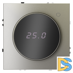 Терморегулятор электронный VOLTUM S70 с индикацией и датчиком, для теплого пола, (шелк)