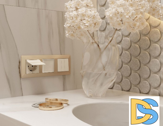 Рамка четырехместная Ambrella Volt Line AF110604