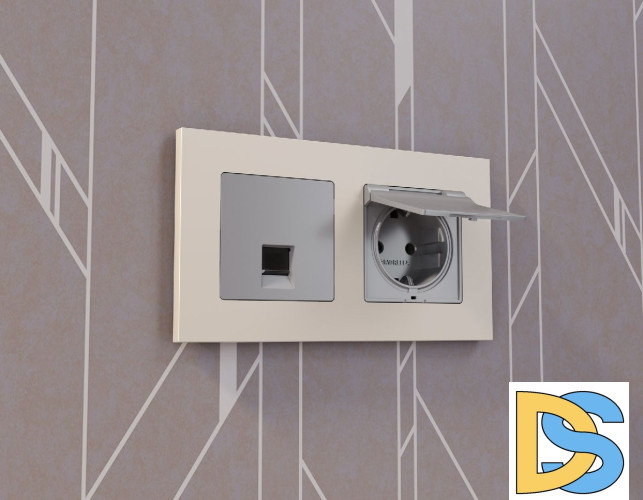 Рамка двухместная Ambrella Volt Qubi AF250332