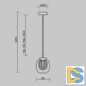 Подвесной светильник Maytoni Biology MOD367PL-L3BSK