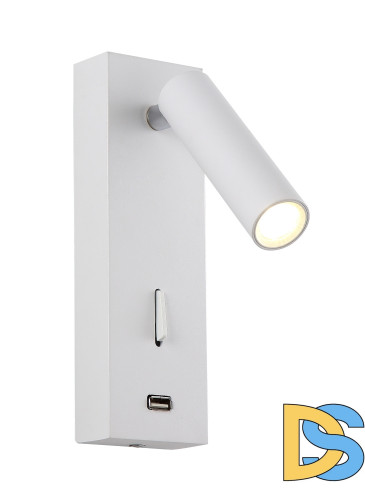 Настенный светильник Crystal Lux CLT 210W USB WH