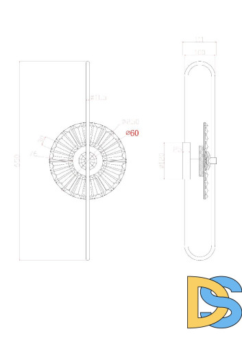 Настенный светильник Arte Lamp Almaaz A2563AP-1PB