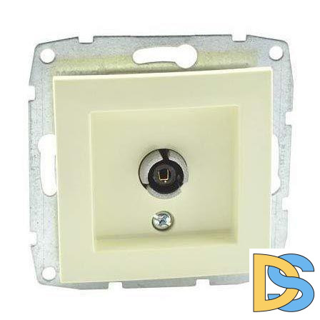 Розетка TV проходная Mono Electric Despina-Larissa крем 500-001705-137