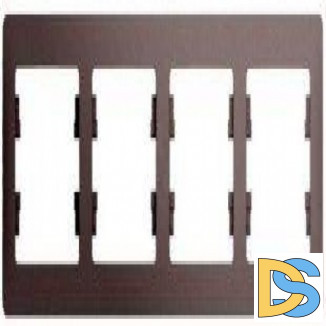 Рамка 4-ая (четверная), Платина, серия Glossa, Schneider Electric