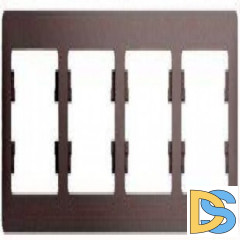 Рамка 4-ая (четверная), Платина, серия Glossa, Schneider Electric