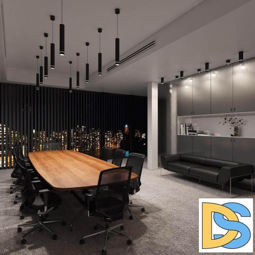 Потолочный светодиодный светильник Elektrostandard DLR021 9W 4200K черный матовый 4690389102929