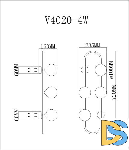 Бра Moderli Krona V4020-4W