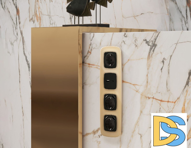 Рамка двухместная Ambrella Volt Radian OF320602