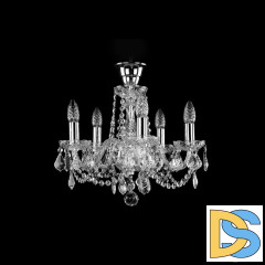 Подвесная люстра Bohemia Ivele Crystal 1402/5/141 Ni Leafs Tube