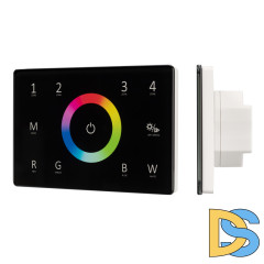 Панель Arlight Sens Smart-P85-RGBW Black (230V, 4 зоны, 2.4G) 028405