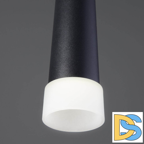 Подвесной светодиодный светильник Elektrostandard DLR038 7+1W 4200K черный матовый 4690389138560
