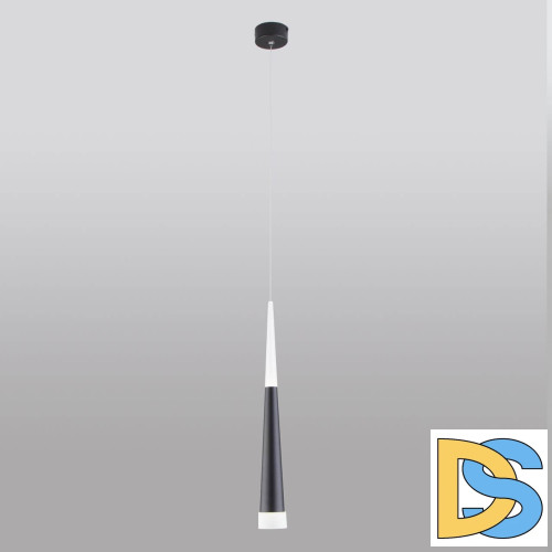 Подвесной светодиодный светильник Elektrostandard DLR038 7+1W 4200K черный матовый 4690389138560