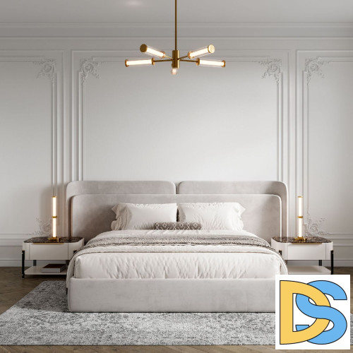 Люстра на штанге Eurosvet Stark 50386/5 LED латунь a067956