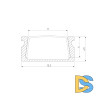 Накладной алюминиевый профиль для светодиодной ленты Elektrostandard LL-2-ALP006 4690389170447