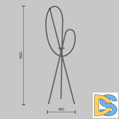 Торшер Maytoni Crochet MOD369FL-L36BS3K