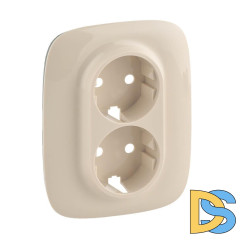 Лицевая панель Legrand Valena Allure розетки с/з слоновая кость 754956