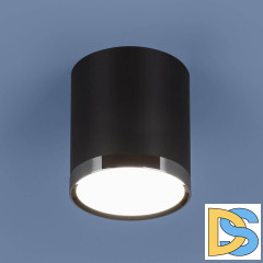 Потолочный светодиодный светильник Elektrostandard DLR024 6W 4200K черный матовый 4690389110375
