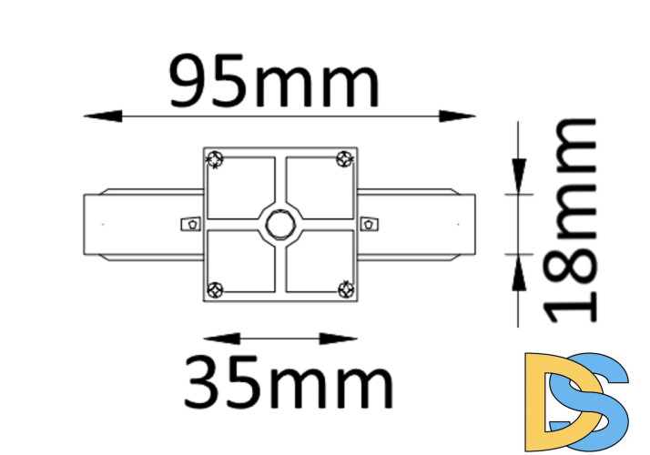 Соединитель линейный (однофазный) Crystal Lux CLT 0.211 CLT 0.211 01 WH
