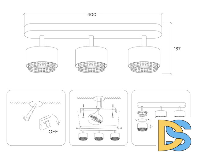 Спот Ambrella Light Techno family TN71291