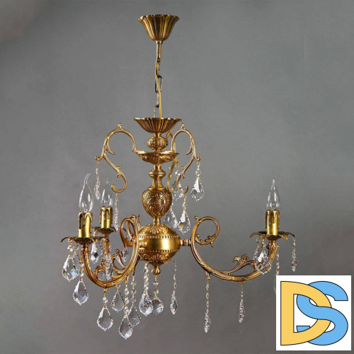 Подвесная люстра Ambiente Alicante 8888/3 AB Leaf Crystal