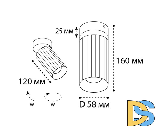 Накладной спот Italline IT08-8011 black