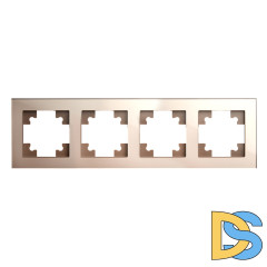 Рамка горизонтальная 4-местная Stekker Катрин 39530