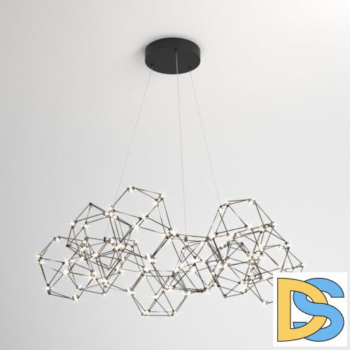 Подвесная люстра Eurosvet Uma 90169/12 черный жемчуг a061154