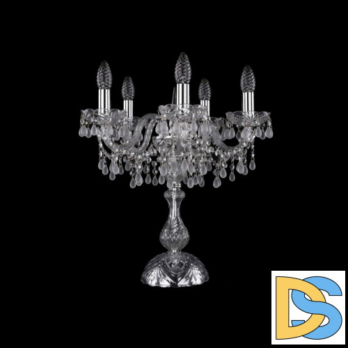 Настольная лампа Bohemia Ivele Crystal 1410L/5/141-47 Ni V0300