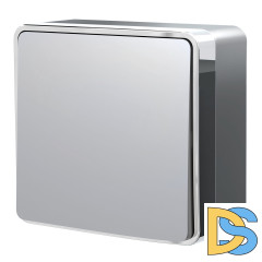 Выключатель одноклавишный Werkel проходной Gallant (серебряный) W5012006