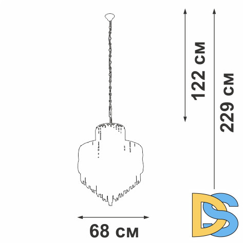 Подвесная люстра Vitaluce V5832-8/17+4