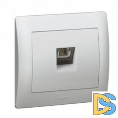 Розетка телефонная RJ11 Legrand Galea Life - алюминий