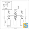 Люстра на штанге Odeon Light BIZET 4855/3C