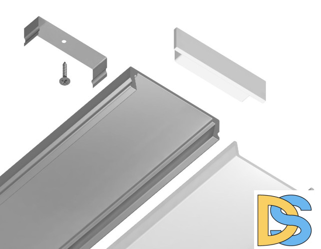Алюминиевый накладной профиль Ambrella Light Alum Profile GP1800AL