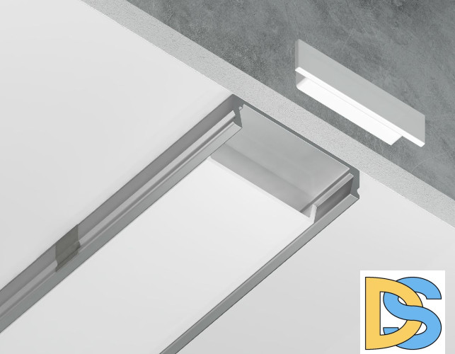 Алюминиевый накладной профиль Ambrella Light Alum Profile GP1800AL