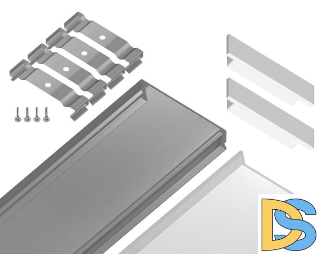 Алюминиевый накладной профиль Ambrella Light Alum Profile GP1800AL