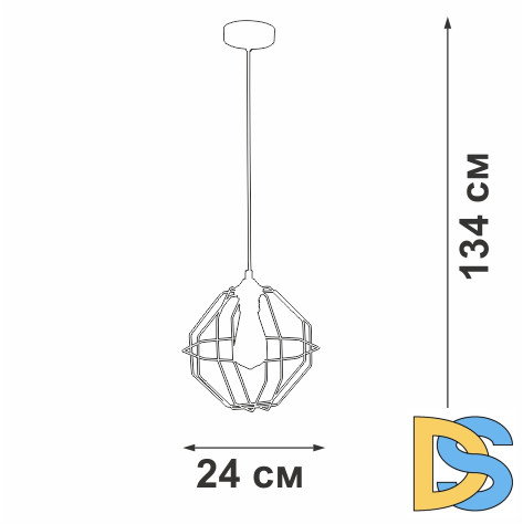 Подвесной светильник Vitaluce V2865-1/1S