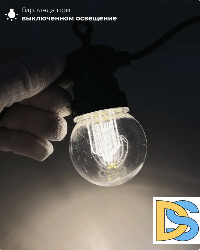 Светодиодная гирлянда Прозрачная колба Laitcom (LTC) BLL10G-11-1W